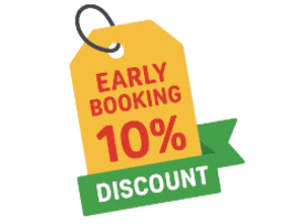 Early booking discount icon
