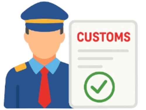 Customs clearance icon