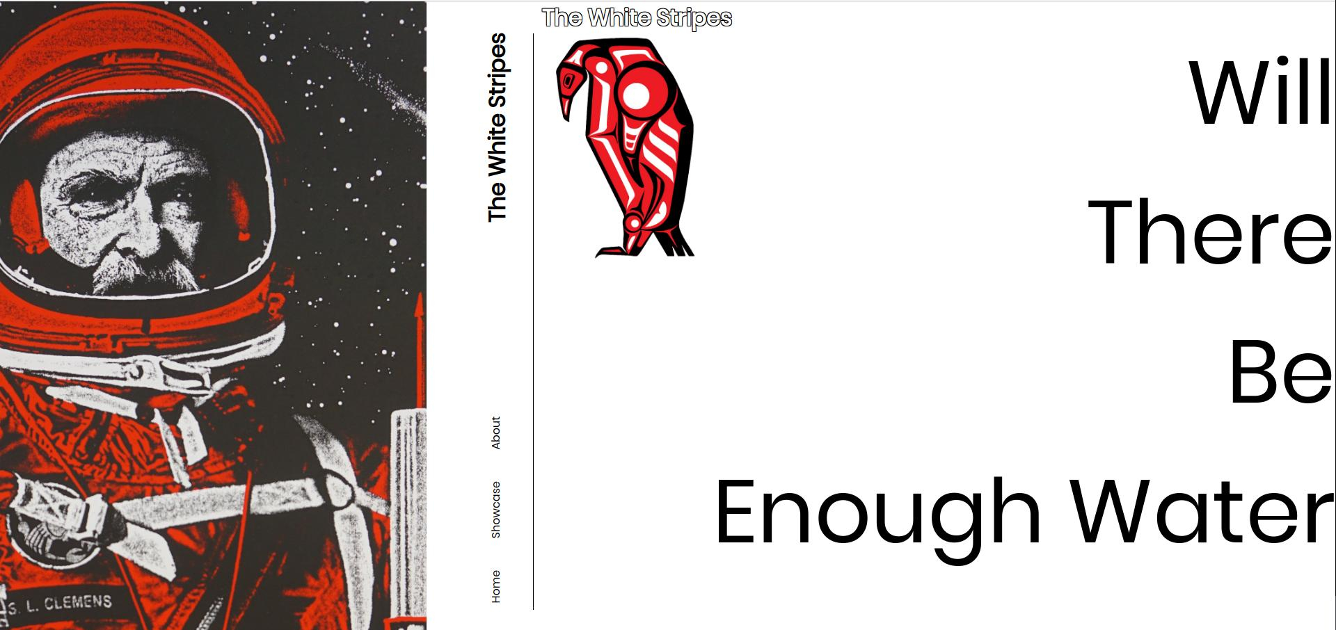 the white stripes tribute page with Jekyll