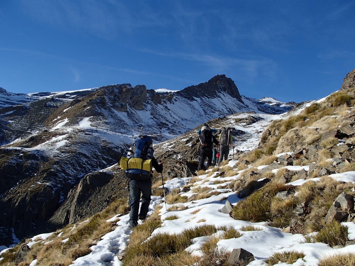 The first view of our objective, Los Raspones del Río Seco