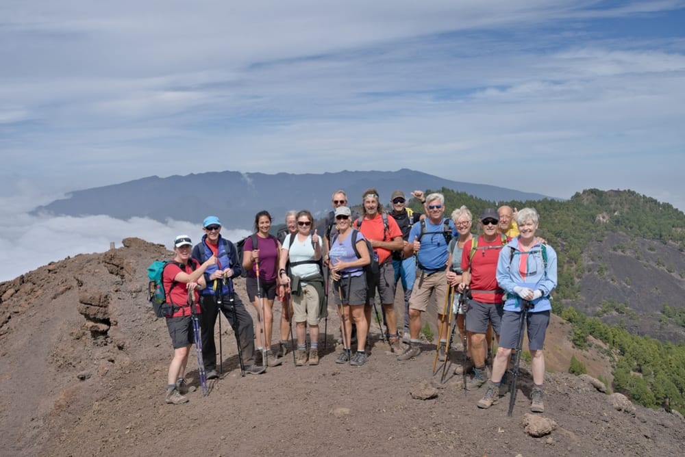 Another happy group of hikers on La Palma