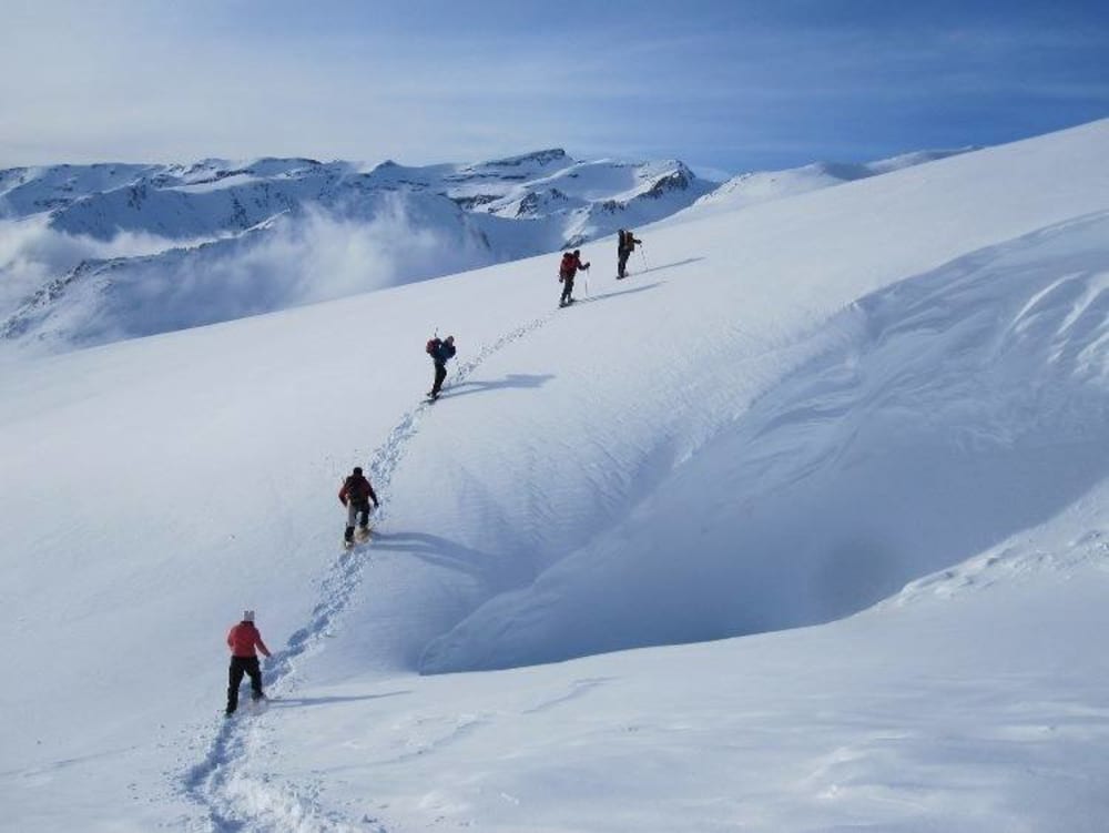 Snowshoeing above Capielira, Alpujarras