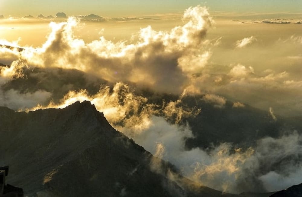 Summer sunsets on Mulhacen