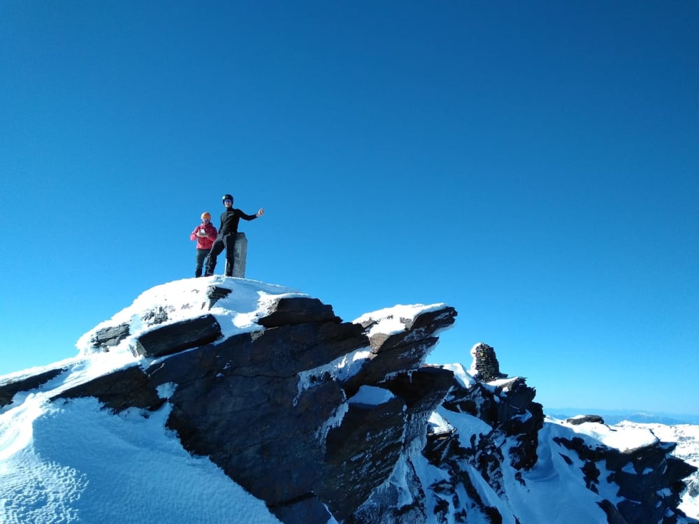 Winter on the Summit of Mulhacen