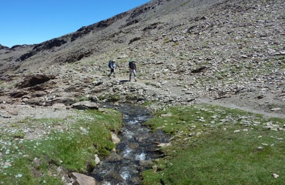 Sierra Nevada high mountain peaks