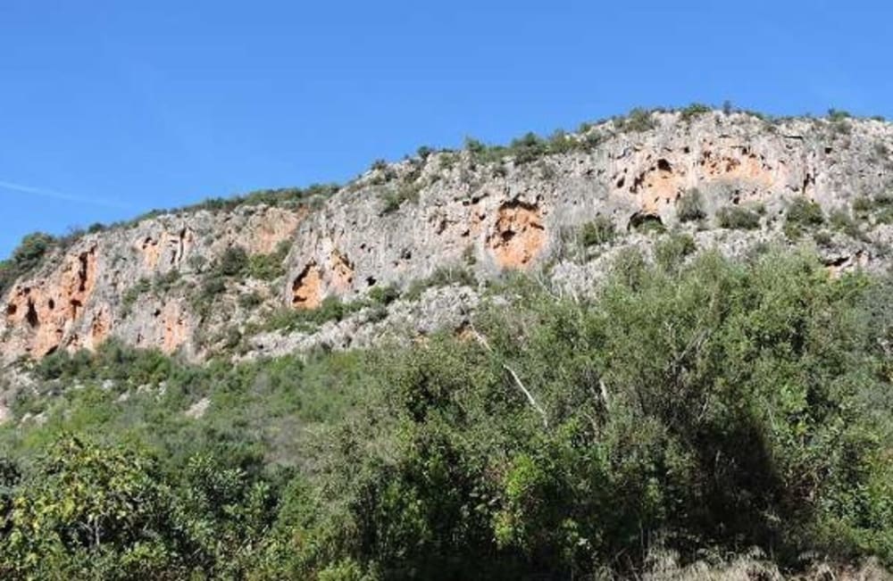 Climbing crag on the Costa del Sol