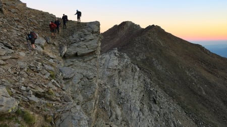 Walking the Vasar on the North Face of Mulhacen