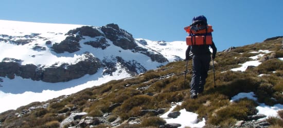 Advice summer walking on Los Tres Miles, Sierra Nevada