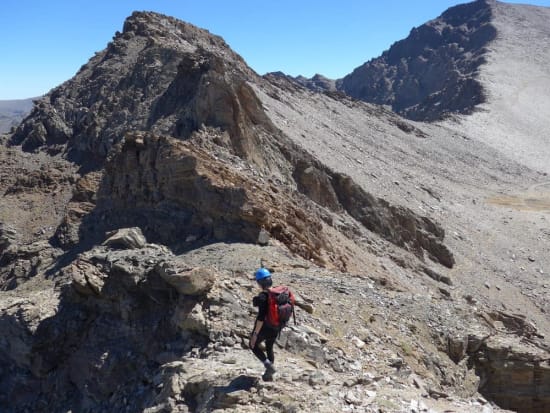 Looking back to Mulhacen from the west ridge