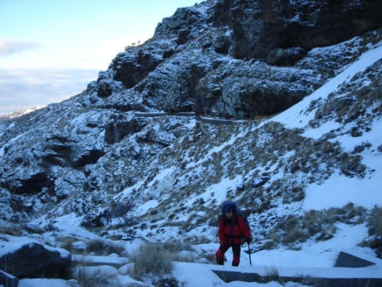 Leaving the following morning. Caves behind