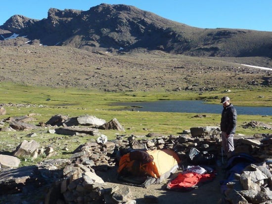 Camp at Siete Lagunas