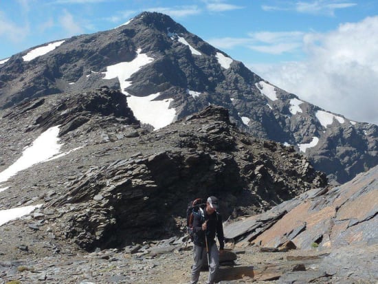 Mulhacen from near the summit of Alcazaba