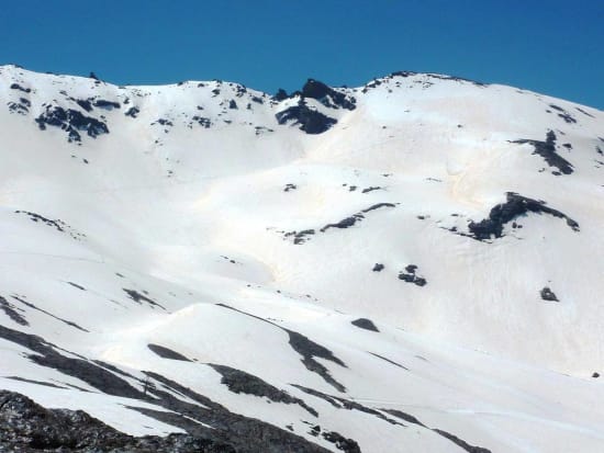 The slopes leading up to the Elorrieta hut