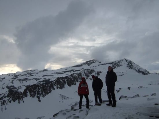 The Raspones and Veleta from the hut