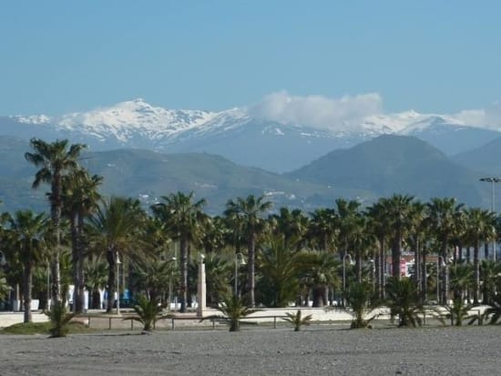 The Sierra Nevada as seen from the beaches of the Costa Tropical