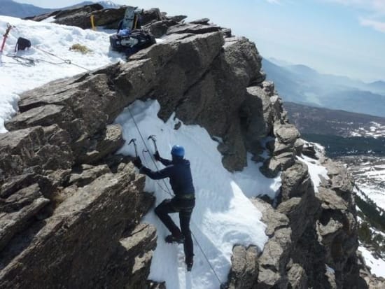 Reaching the summit ridge