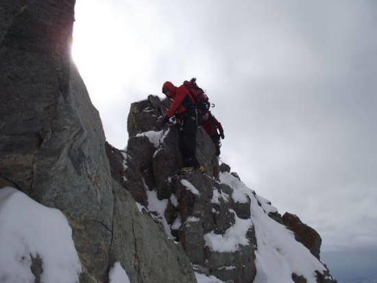 On the ridge crest