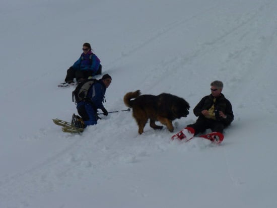 Having fun on the descent