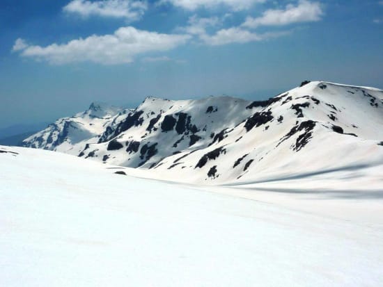 The distant Cerro de Caballo from Elorrieta June 2010