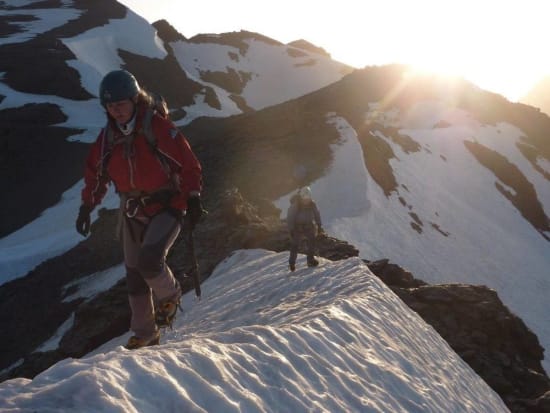 Early morning sun on Tajos de la Virgen ridge