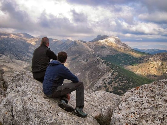 Sat admiring the wonderful views east to the Sierra de Huetor