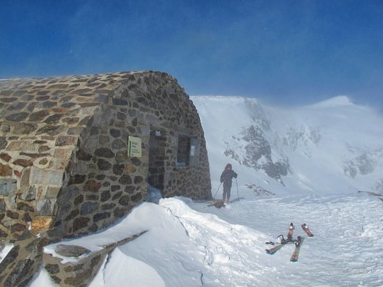 Refugio Carihuela in windy conditions