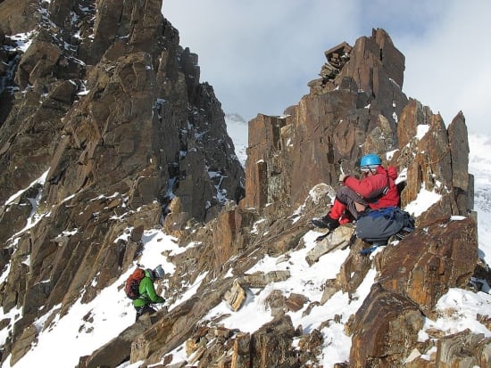 Spectacular scenery for mountaineering in the Sierra Nevada 