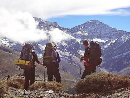 View to Mulhacen north face from Loma de los Cuartos