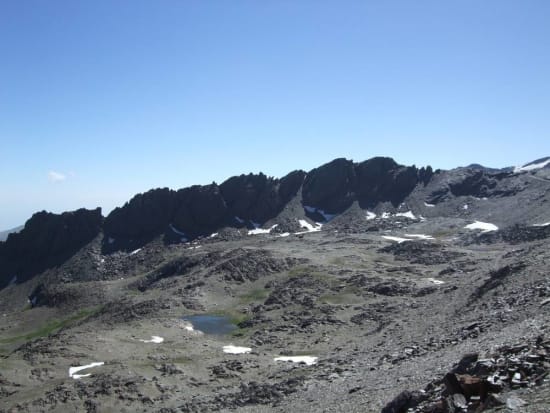 The Raspones ridge and upper Rio Seco