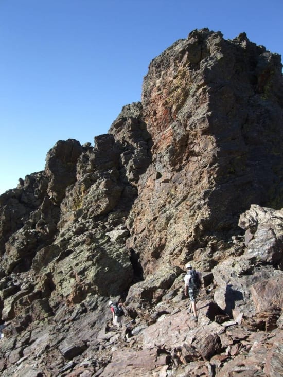 The Raspones ridge and upper Rio Seco