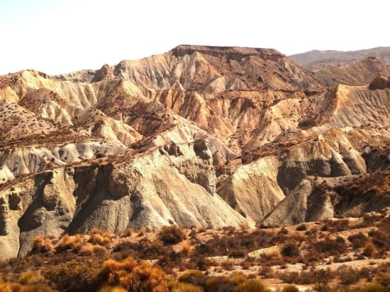 Spectacular desert badlands scenery, Tabernas