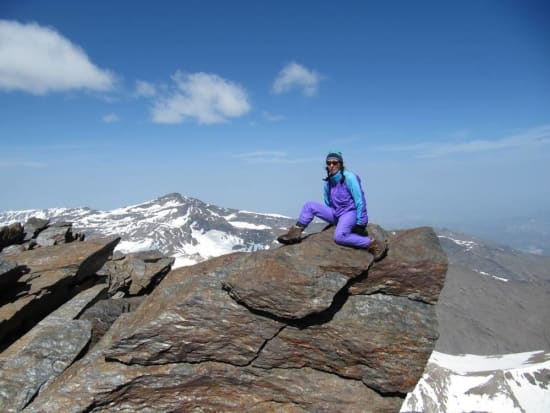 Summit of Mulhacen looking to Veleta