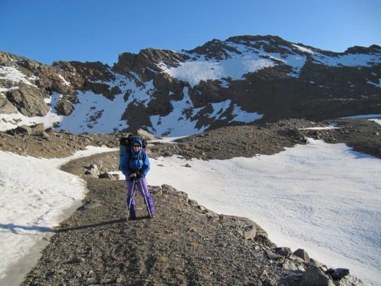 Leaving the Refugio de la Caldera