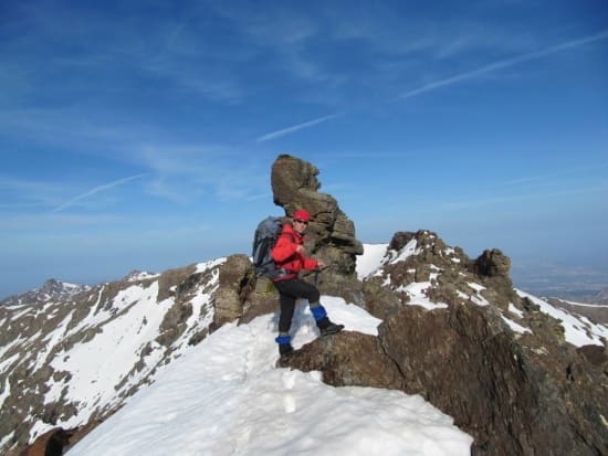 On the Tajos de la Virgen Ridge