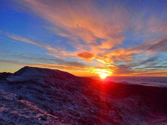 Sunrise over Mulhacén