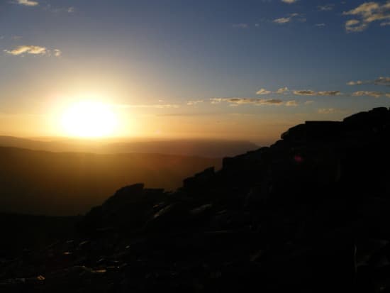 Sunset from the Sierra Nevada