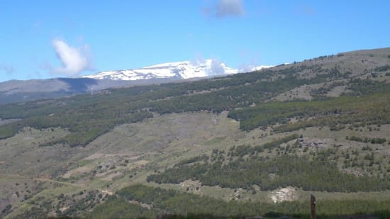 Looking west from the Sierra del Morrón