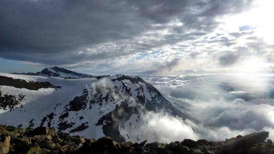 Clouds around Morron Alto