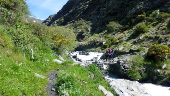 Crossing the Rio Trevelez