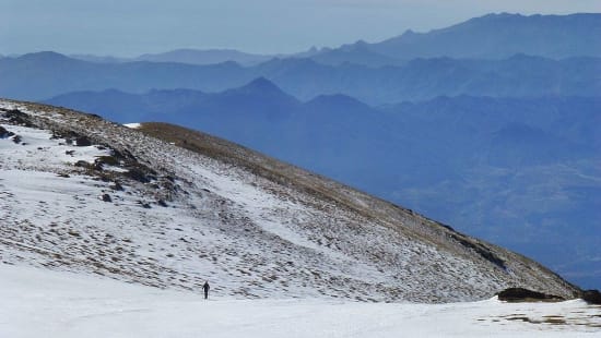 The final slopes to the finish