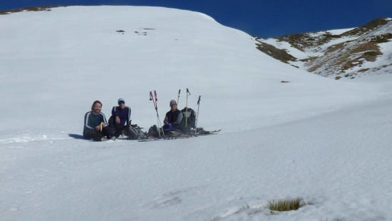 Nearing the end of the valley and reaching the ridge line