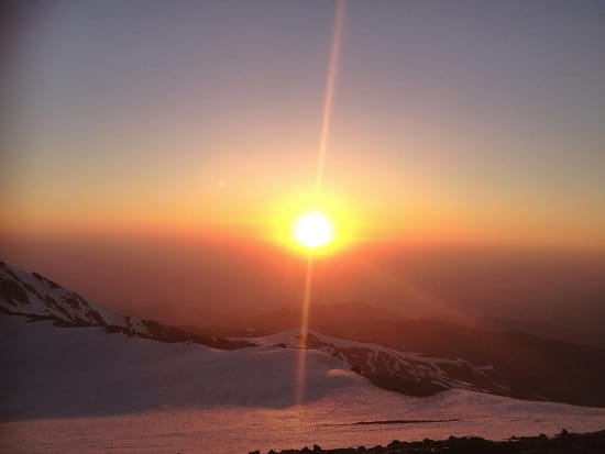 Sunset from the Refugio Elorietta