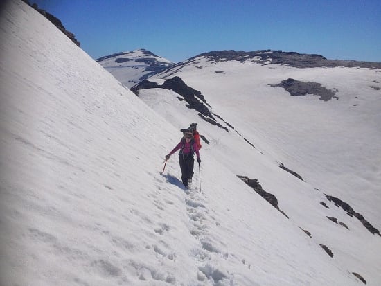 Snow slopes on Pico del Cartujo