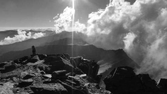 Looking west from the summit of Mulhacén