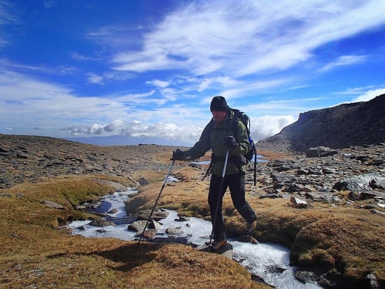 Iced up stream, Siete Lagunas