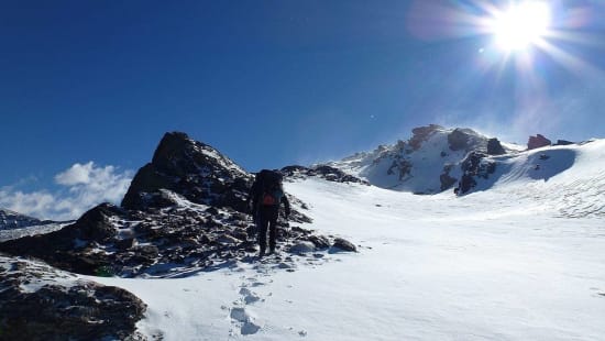 Great winter walking on the Tajos Campanario ridge