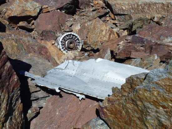 Wreckage from the ‘Avion del Goterón