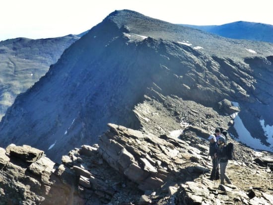 Half way up the NE ridge of Mulhacén