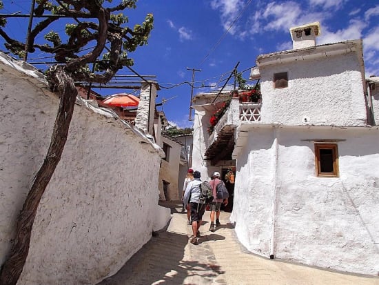 Walking through the white villages of La Taha de Pitres, Alpujarras