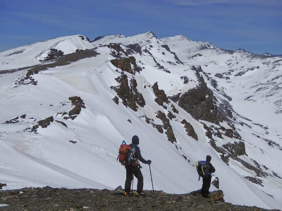 Looking north from the col